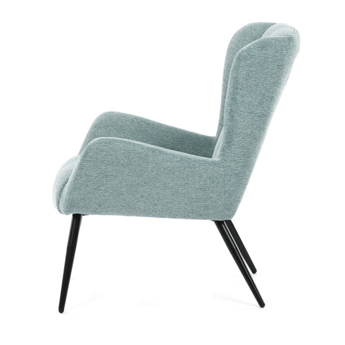 Elegantní modré křeslo ušák HUG – Autronic - náhled 4