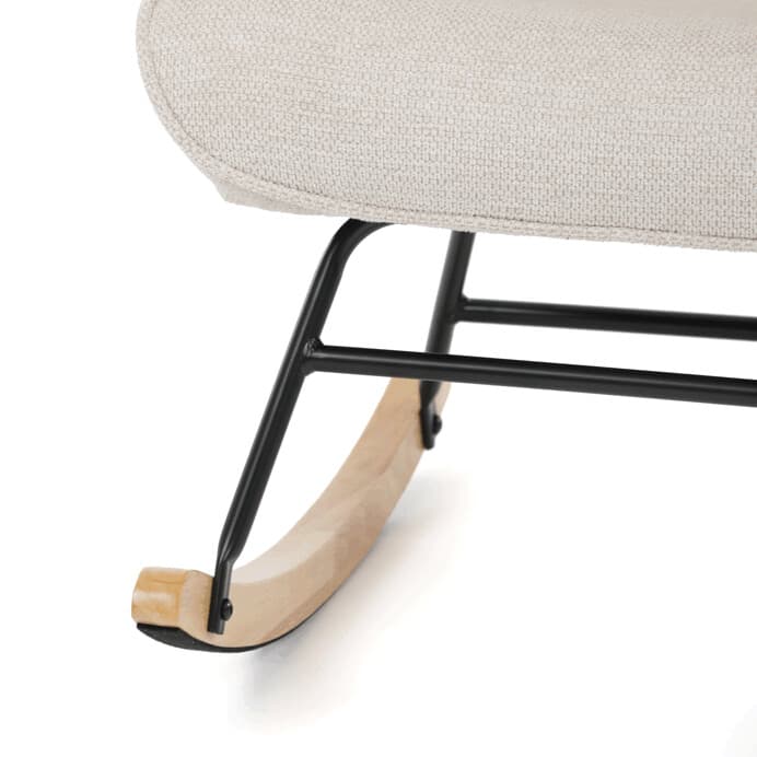 Houpací křeslo YAO – béžová, látka, ergonomický design Autronic - náhled 4