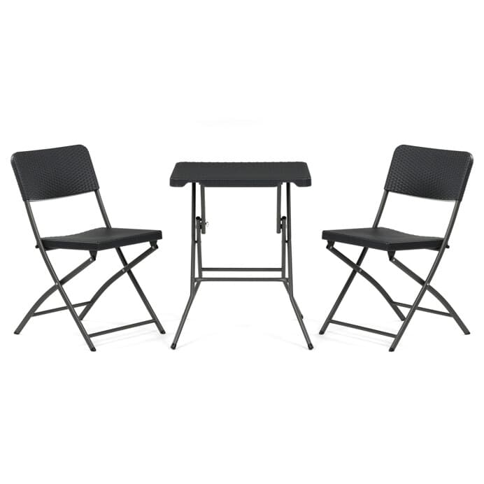 Zahradní set KRAFT 1+2 – šedý plast a kov, Autronic - náhled 3
