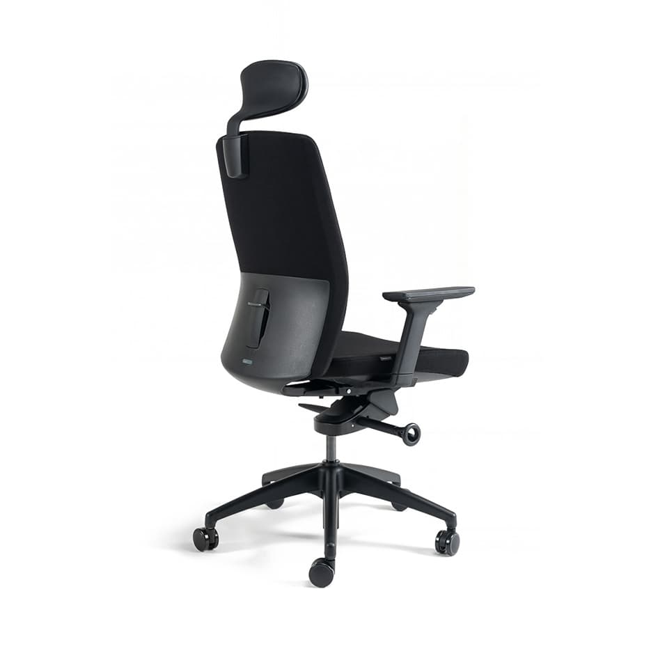 Kancelářská ergonomická židle BESTUHL J2 SP — více barev, s podhlavníkem Modrá 214 - náhled 4