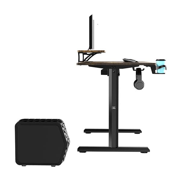 Elektricky výškově nastavitelný stůl HIGHLANDER - 120 cm, hnědá - náhled 4