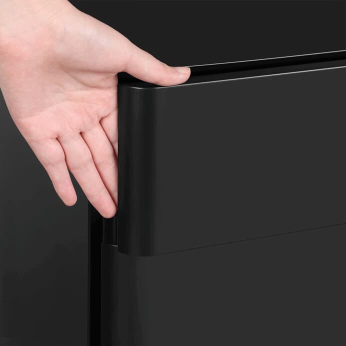 Pojízdný kancelářský kontejner STAL – kov, černá, 3 zásuvky Autronic - náhled 5