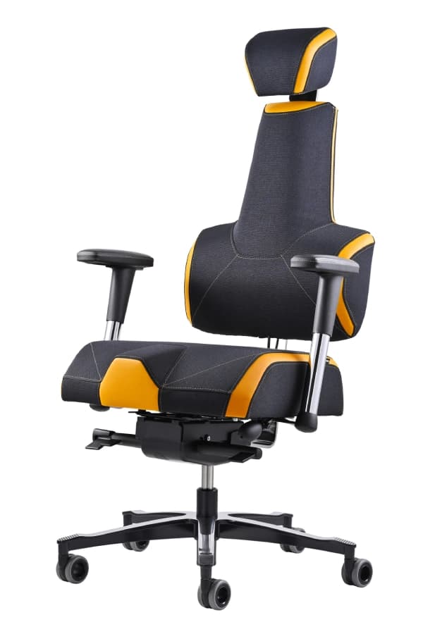 Zdravotní herní židle THERAPIA E+GAMER – černo-oranžová