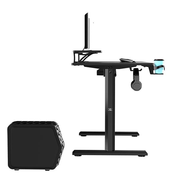 Elektricky výškově nastavitelný stůl HIGHLANDER - 120 cm, černá - náhled 3
