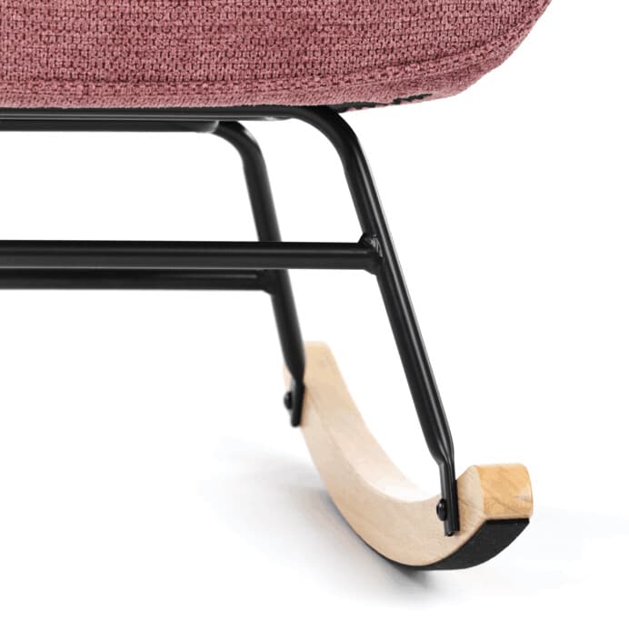 Houpací křeslo YAO – růžová, látka, ergonomický design Autronic - náhled 4