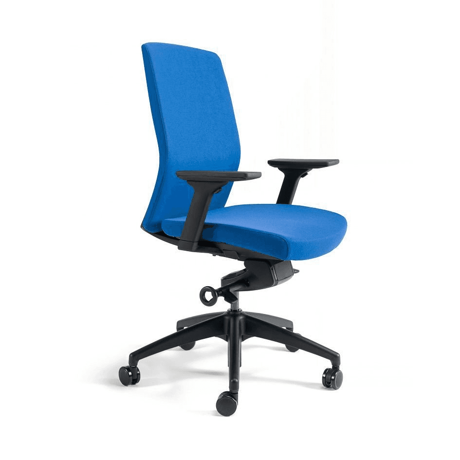 Kancelářská ergonomická židle BESTUHL J2 BP — více barev, bez podhlavníku Modrá 214