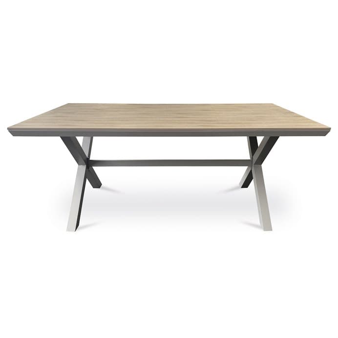 Zahradní stůl DURA – 180x100, polywood, světlý dub, hliník, Autronic - náhled 4