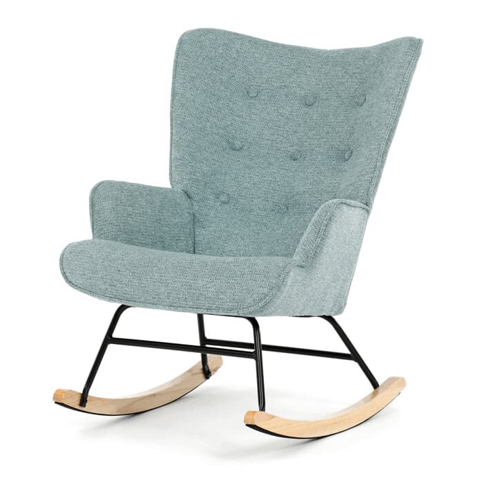 Houpací křeslo YAO – modrá, látka, ergonomický design Autronic - náhled 2
