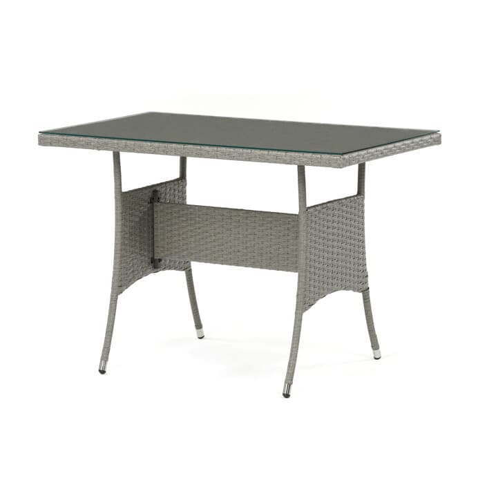 Zahradní sestava LUNGO – 100x60x69 cm z šedého polyratanu pro 5 osob, Autronic - náhled 5