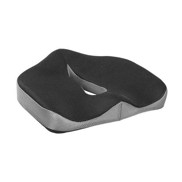 Ergonomický podsedák pod hýždě - paměťová pěna, černá/šedá - náhled 2
