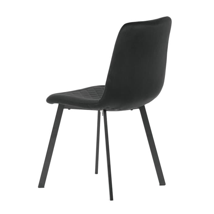 Elegantní jídelní židle NOX – černý samet, černý kov Autronic - náhled 4
