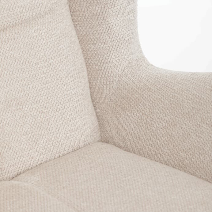 Elegantní béžové křeslo ušák HUG – Autronic - náhled 4