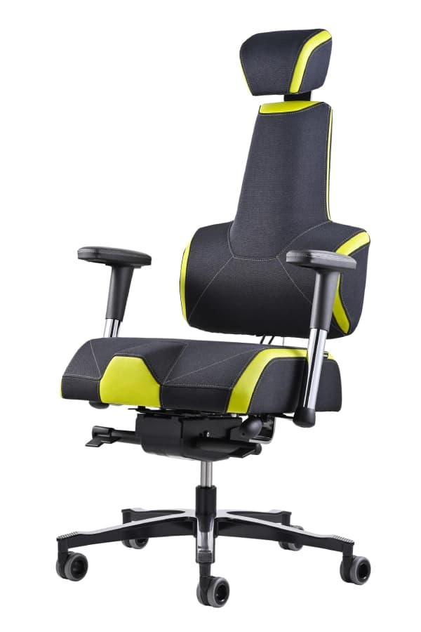 Zdravotní herní židle THERAPIA E+GAMER – černo-zelená