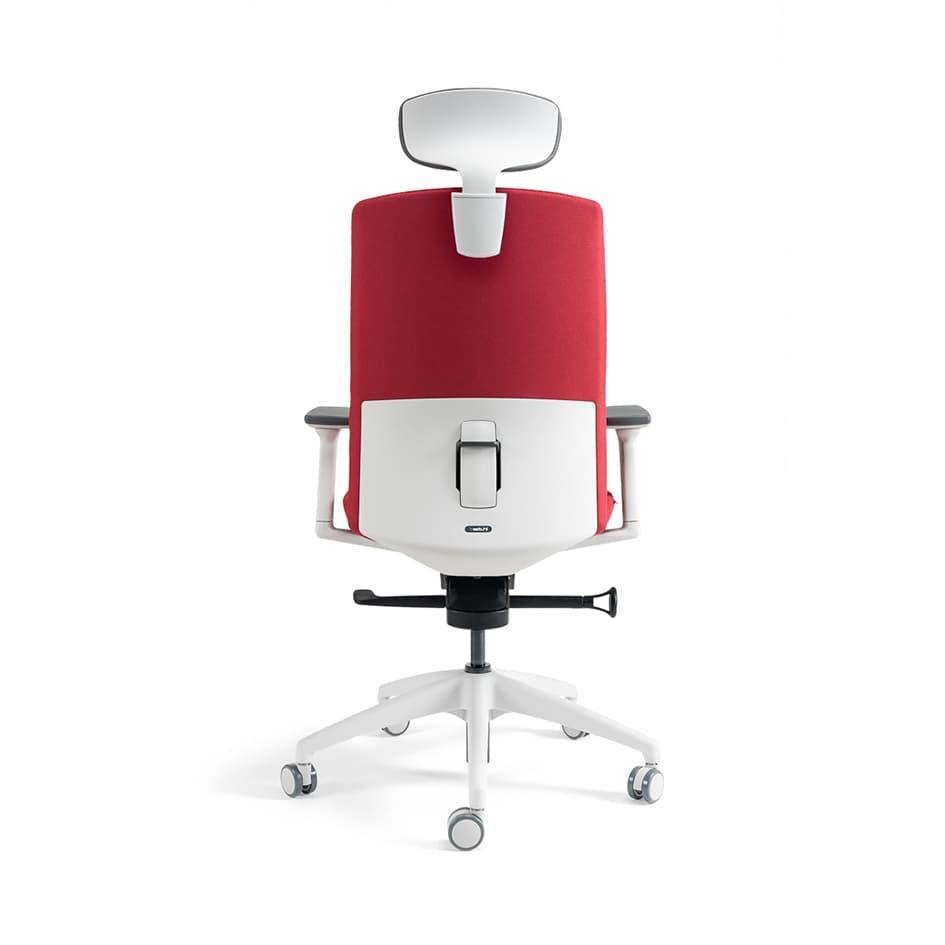 Kancelářská ergonomická židle BESTUHL J2 WHITE SP — více barev, s podhlavníkem Modrá 214 - náhled 3