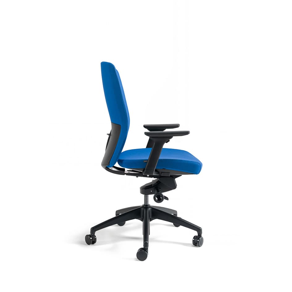 Kancelářská ergonomická židle BESTUHL J2 BP — více barev, bez podhlavníku Modrá 214 - náhled 4