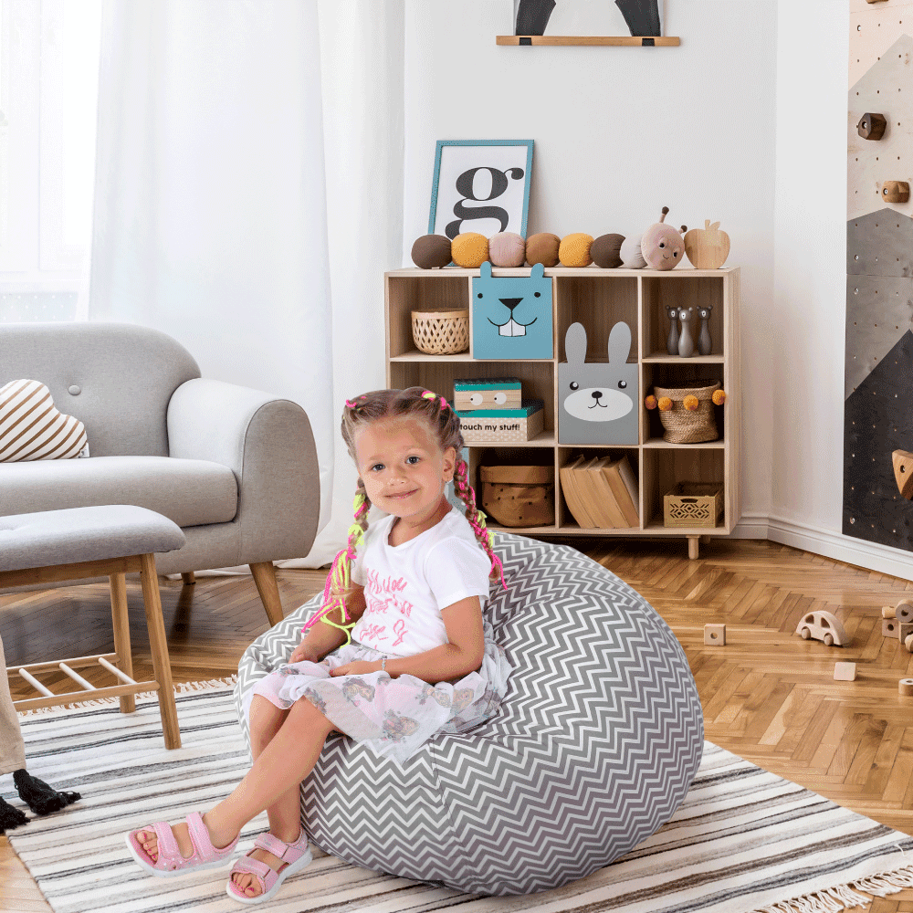 Sedací vak GOMBY — 60x50, látka, více barev růžový - náhled 4