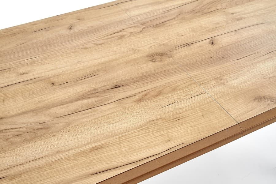 Jídelní rozkládací stůl FREDERIK –? 160x90x74 (+80), dřevo, dub craft Halmar - náhled 5