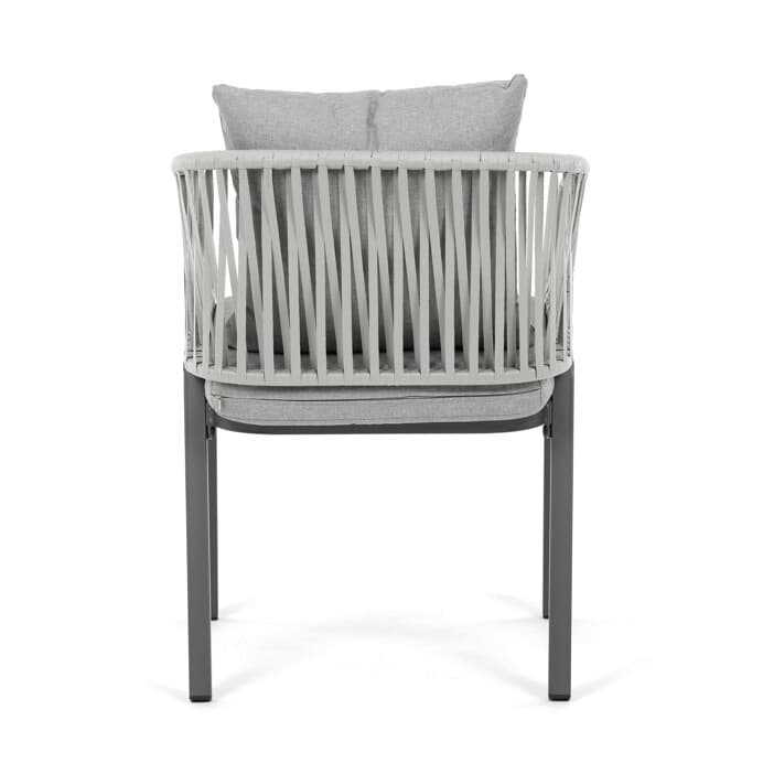 Zahradní křesílko WEAVE – šedé z kovu a polyretanu, Autronic - náhled 2
