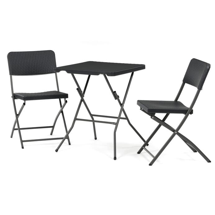 Zahradní set KRAFT 1+2 – šedý plast a kov, Autronic - náhled 2