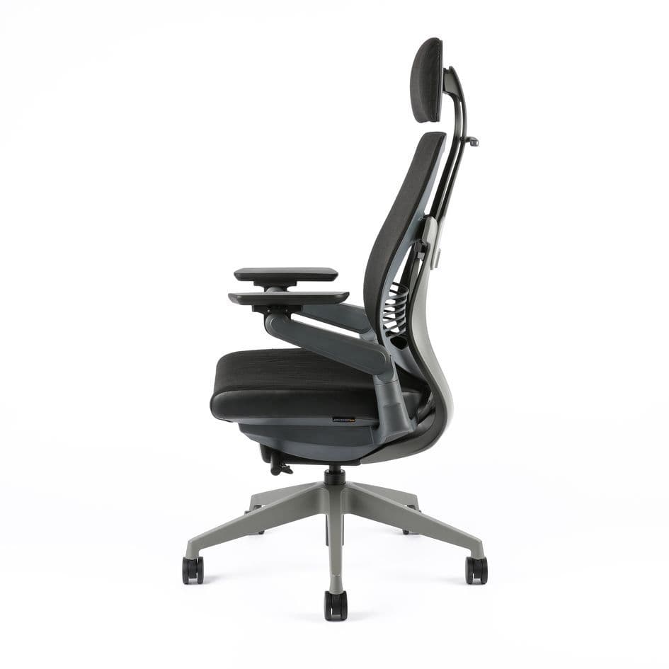 Kancelářská ergonomická židle KARME MESH — více barev Modrá žíhaná - náhled 4