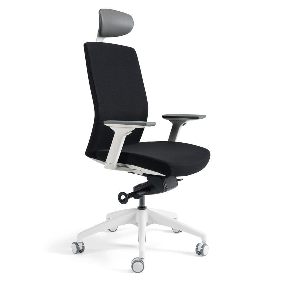 Kancelářská ergonomická židle BESTUHL J2 WHITE SP — více barev, s podhlavníkem Modrá 214 - náhled 2