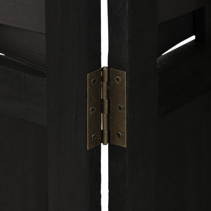 Elegance v prostoru: Černý dřevěný paraván LIVARO Autronic - náhled 4