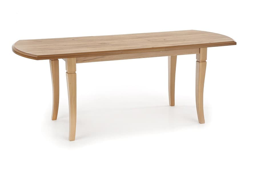 Jídelní rozkládací stůl FREDERIK –? 160x90x74 (+80), dřevo, dub craft Halmar - náhled 3