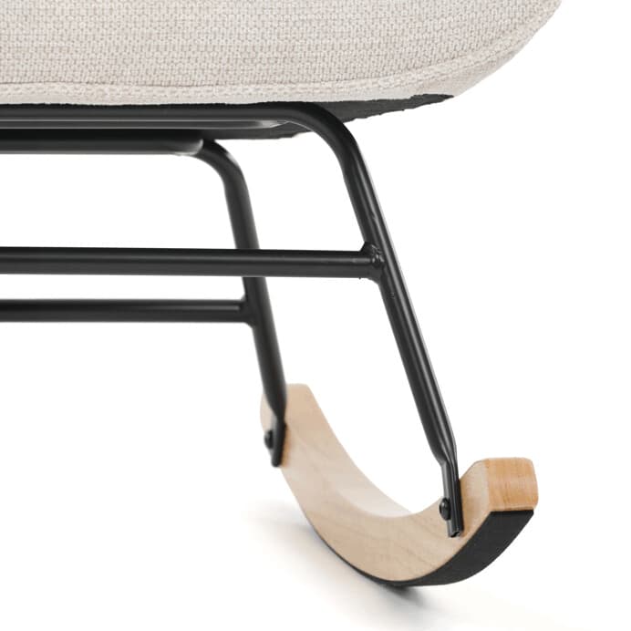 Houpací křeslo YAO – béžová, látka, ergonomický design Autronic - náhled 3