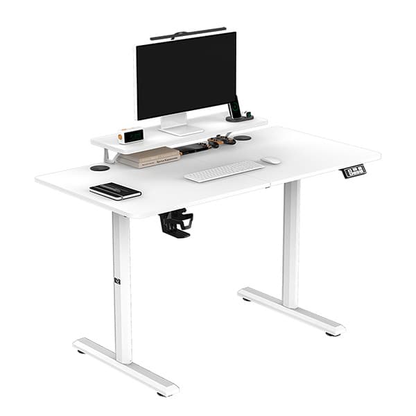 Elektricky výškově nastavitelný stůl HIGHLANDER - 120 cm, bílá - náhled 2