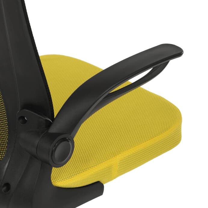 Dětská židle NINA – žlutá síťovina, houpací mechanismus Autronic - náhled 5