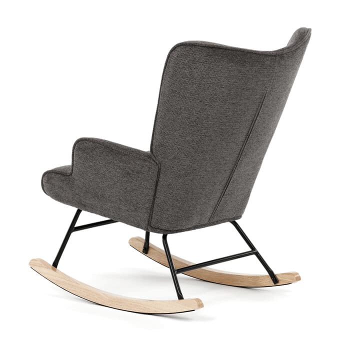 Houpací křeslo YAO – šedá, látka, ergonomický design Autronic - náhled 2