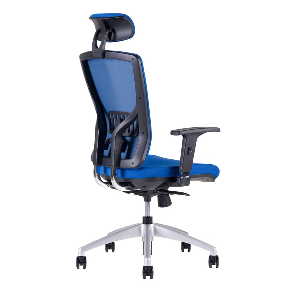 Kancelářská ergonomická židle HALIA SP – s podhlavníkem, více barev Modrá 2621 - náhled 4