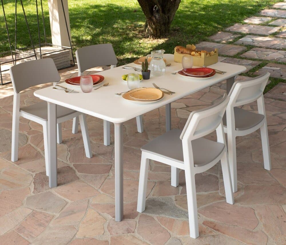 ITALIA DINING plastový stůl - světle šedá - náhled 5