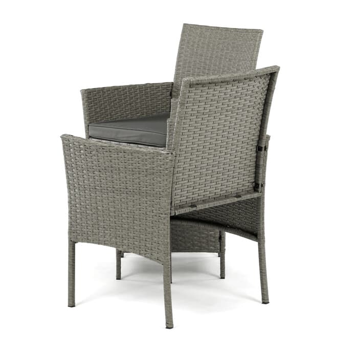Zahradní set CAFEA 1+2 – šedý polyratan, tvrzené sklo, Autronic - náhled 4