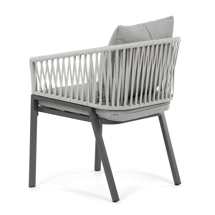 Zahradní křesílko WEAVE – šedé z kovu a polyretanu, Autronic - náhled 3