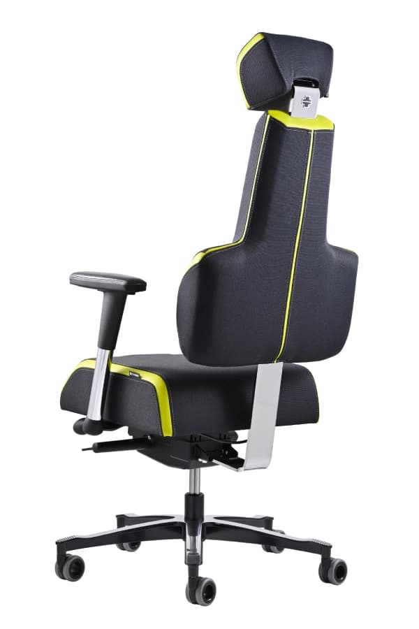 Zdravotní herní židle THERAPIA E+GAMER – černo-zelená - náhled 3