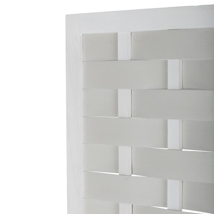 Třídílný paraván MARVIN z masivního smrku v bílé barvě Autronic - náhled 4