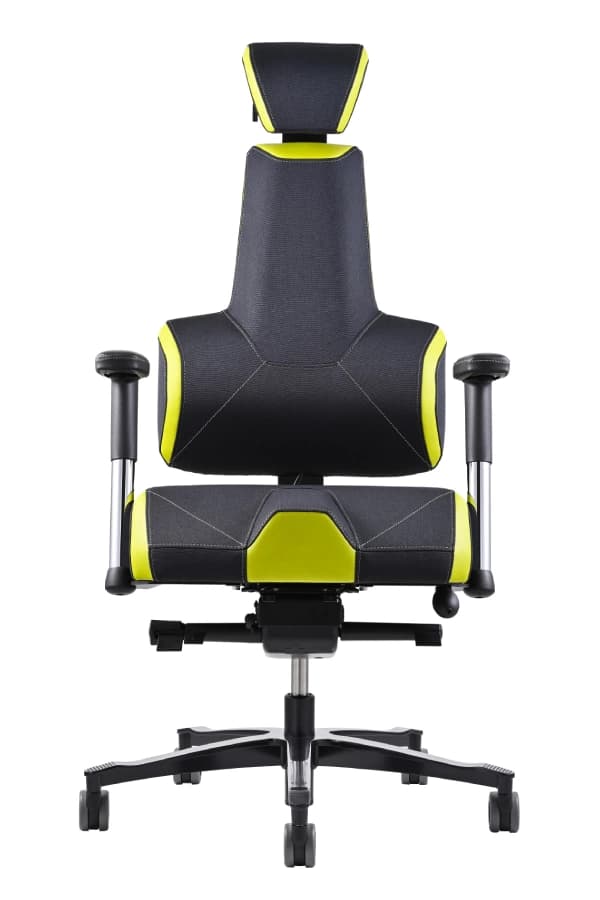 Zdravotní herní židle THERAPIA E+GAMER – černo-zelená - náhled 2