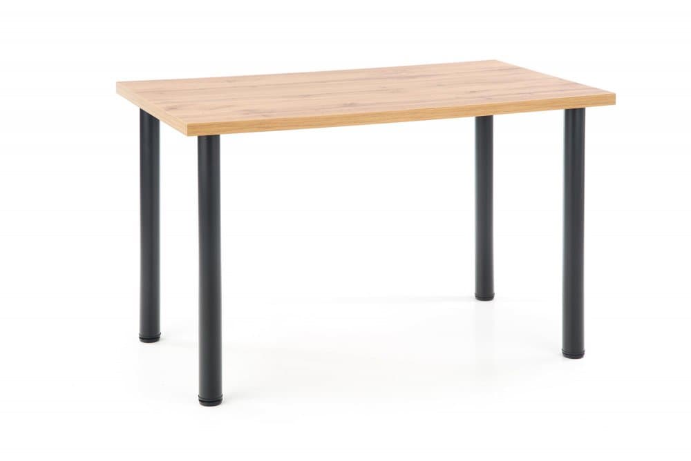 Jídelní stůl MODEX 2 –? 120x68x75, kov/dřevo, dub votan Halmar