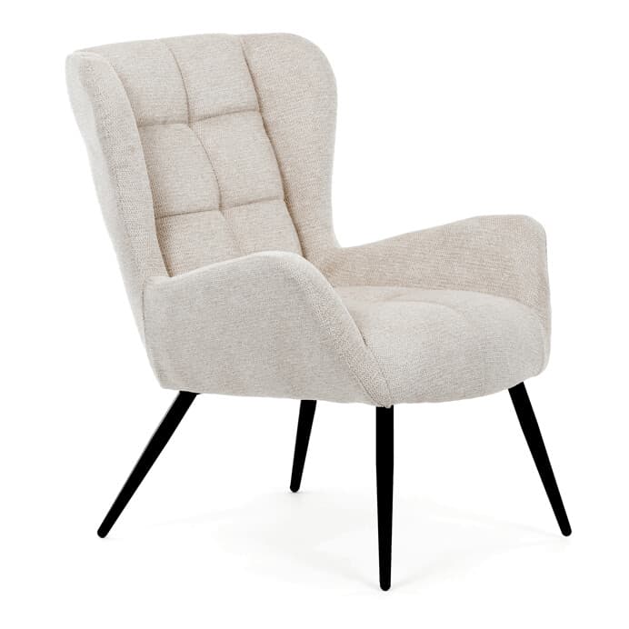 Elegantní béžové křeslo ušák HUG – Autronic - náhled 5