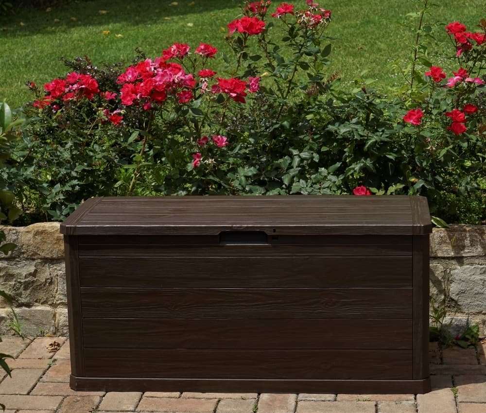 WOODYS zahradní plastový úložný box 280 L - hnědá - náhled 5