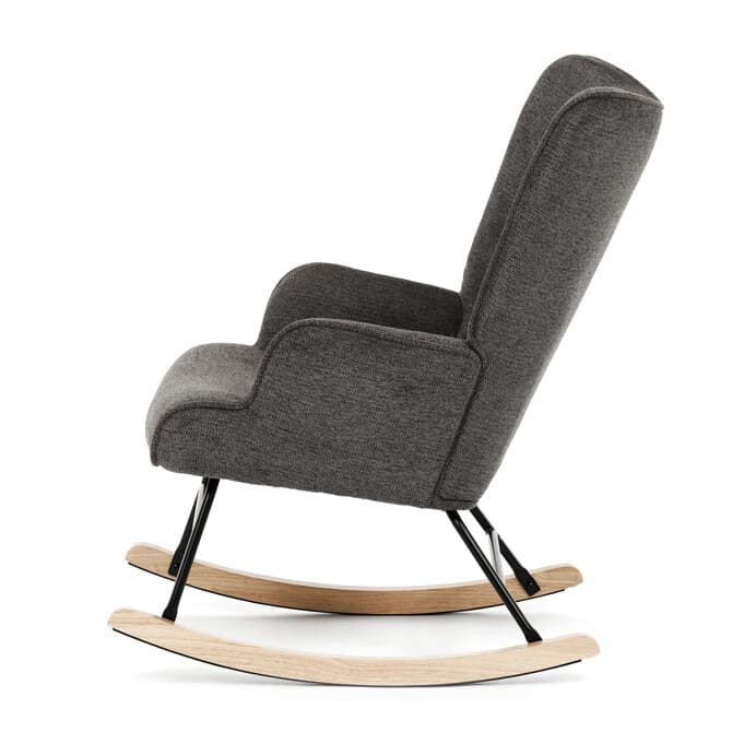 Houpací křeslo YAO – šedá, látka, ergonomický design Autronic - náhled 3